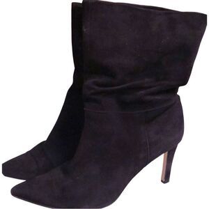 CALVIN KLEIN Women’s Black Suede Bethany Convertible Shaft Booties Size 7.5